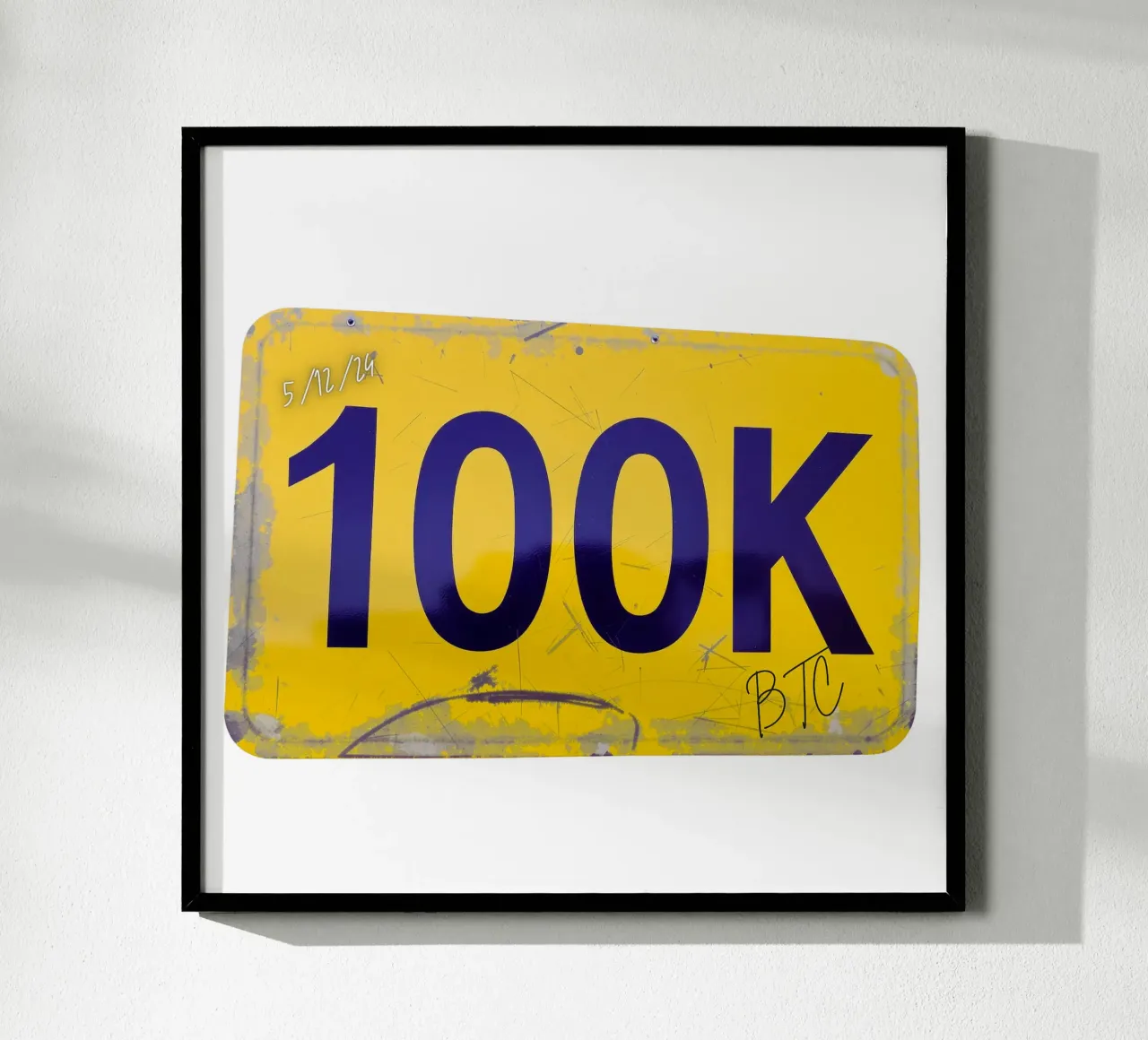Bitcoin at 100K_BTC carta hahnemühle da Crypto_Jungle