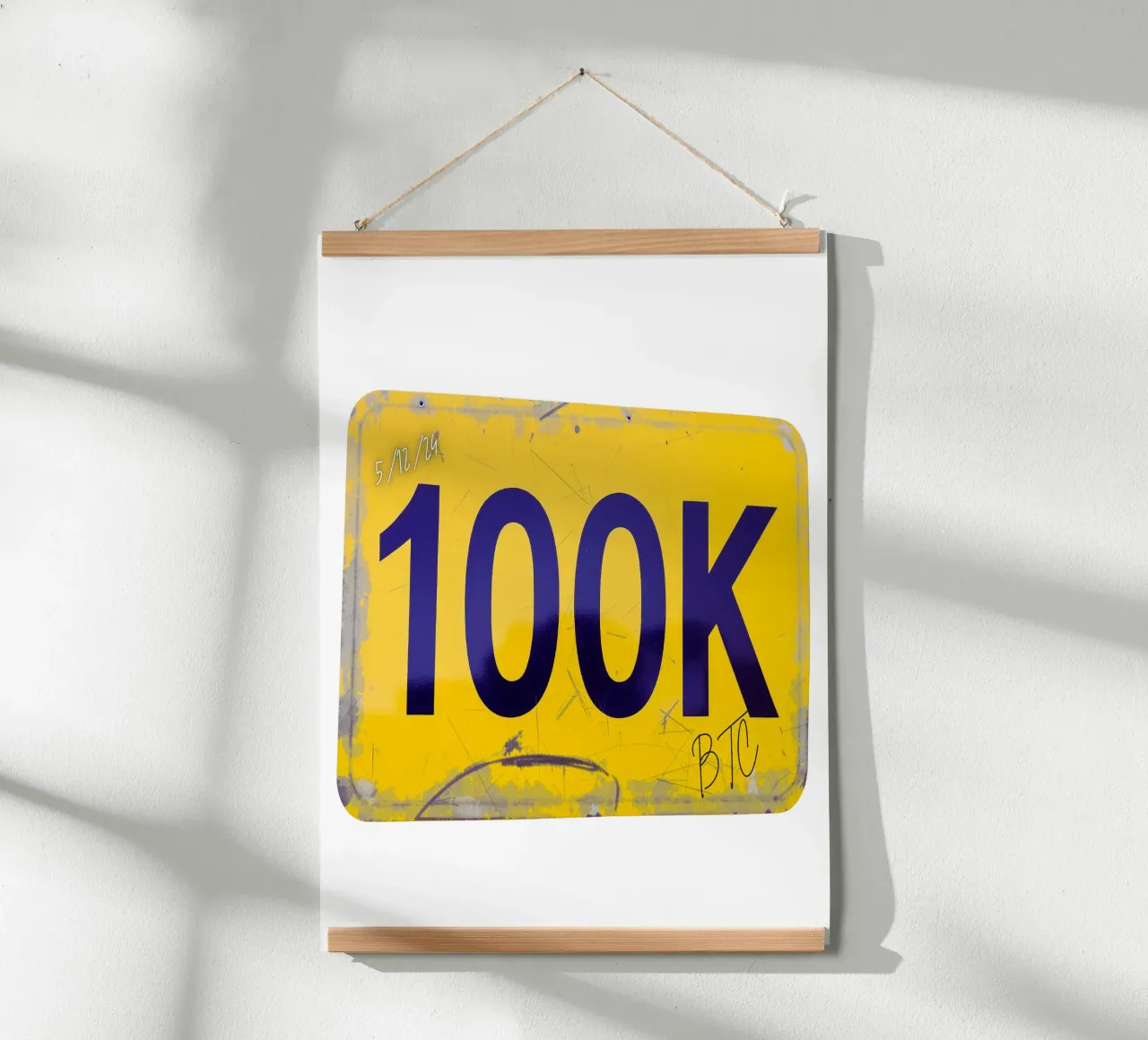Bitcoin at 100K_BTC carta hahnemühle da Crypto_Jungle