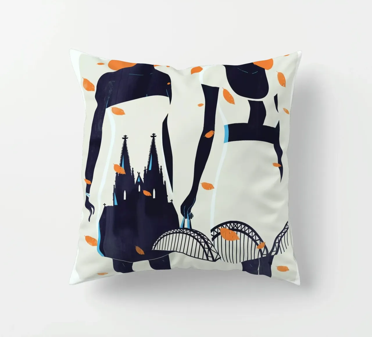 Twins decorative cushion by Pietari Posti