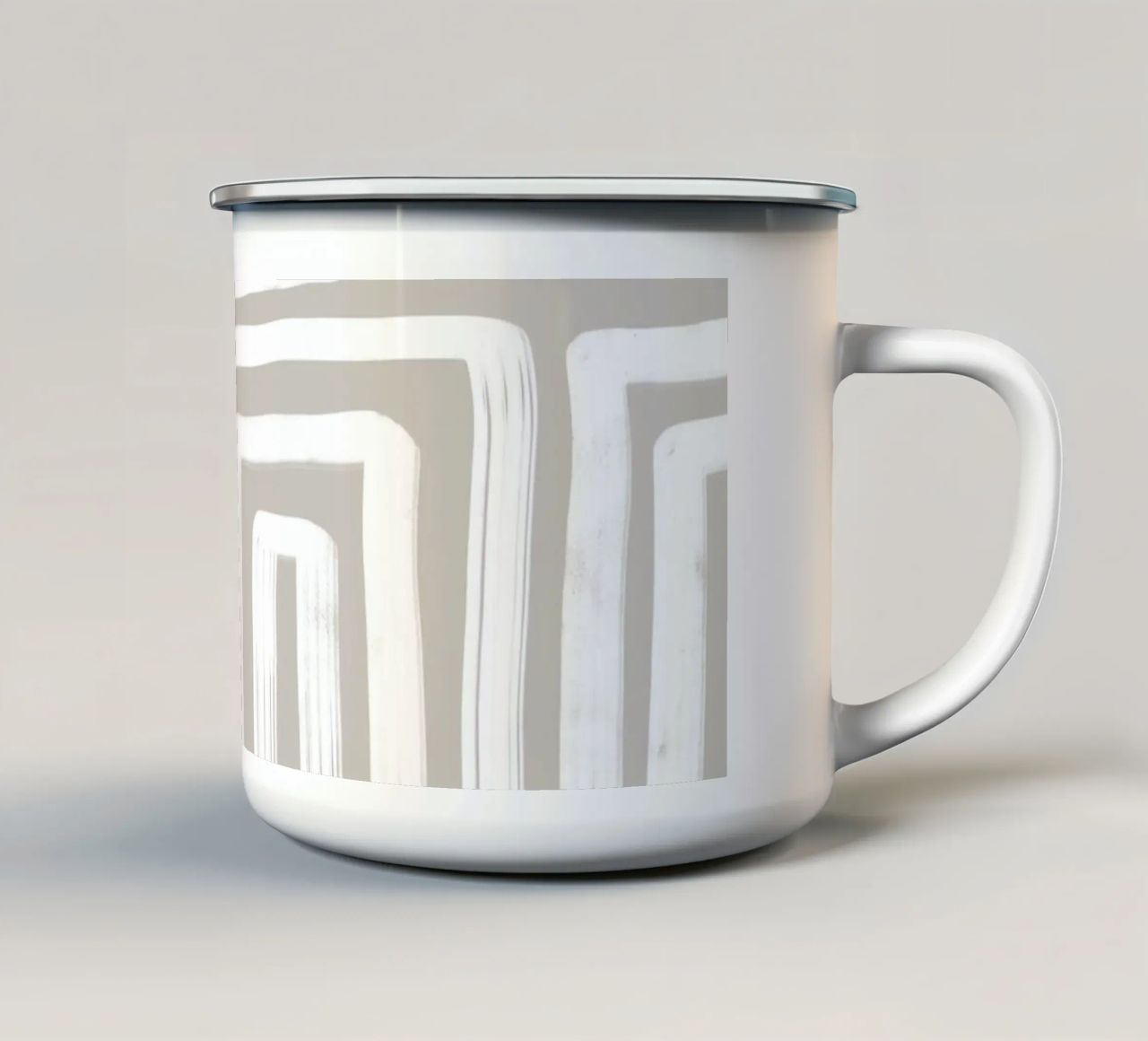Line study I - grey tazza in smalto da BAINAI