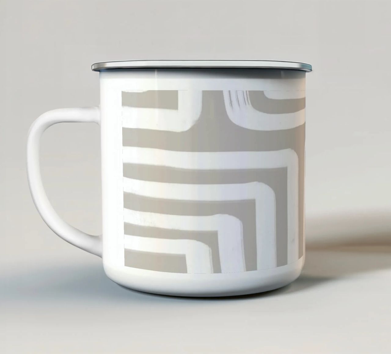 Line study I - grey tazza in smalto da BAINAI