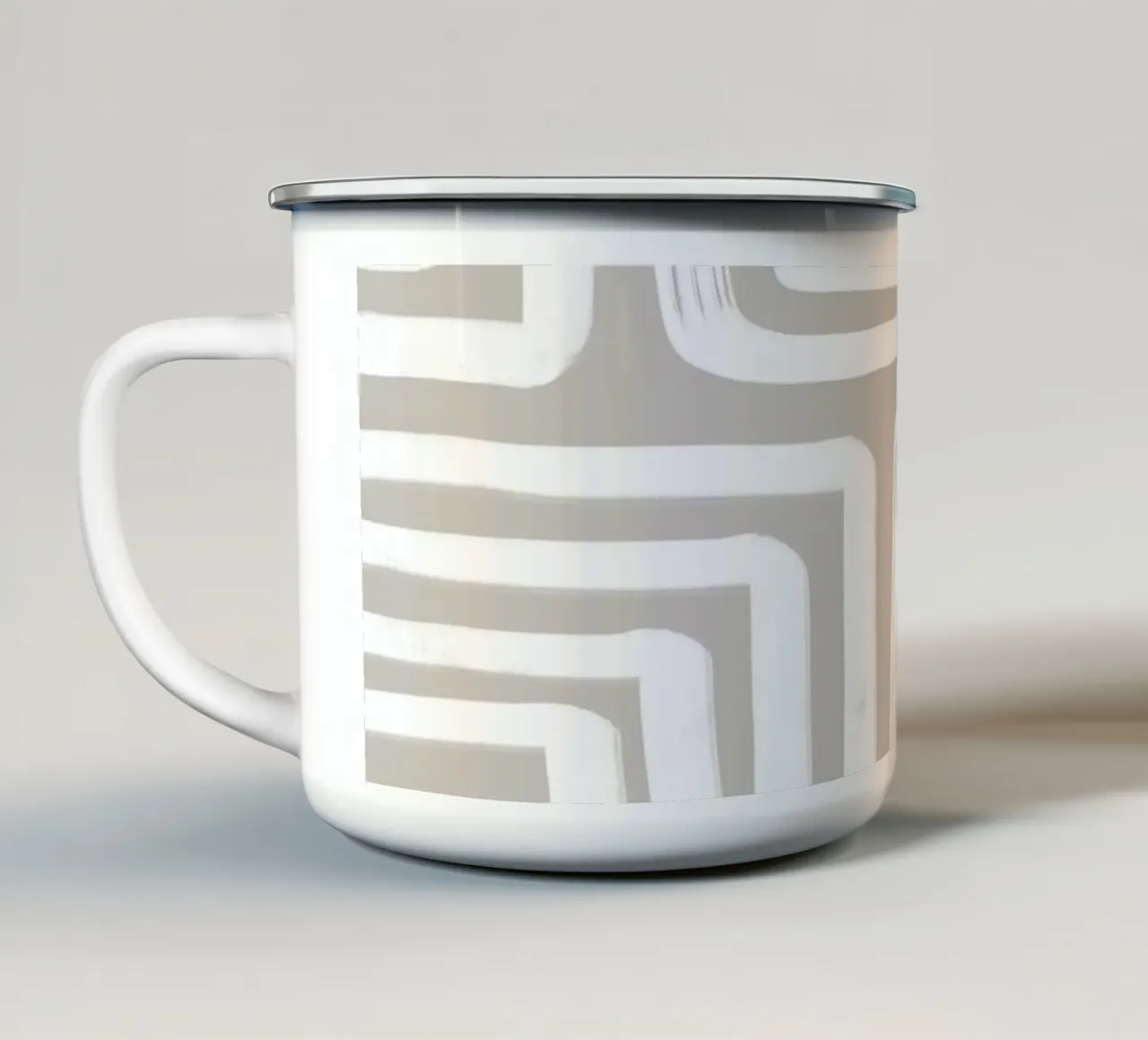Line study I - grey tazza in smalto da BAINAI