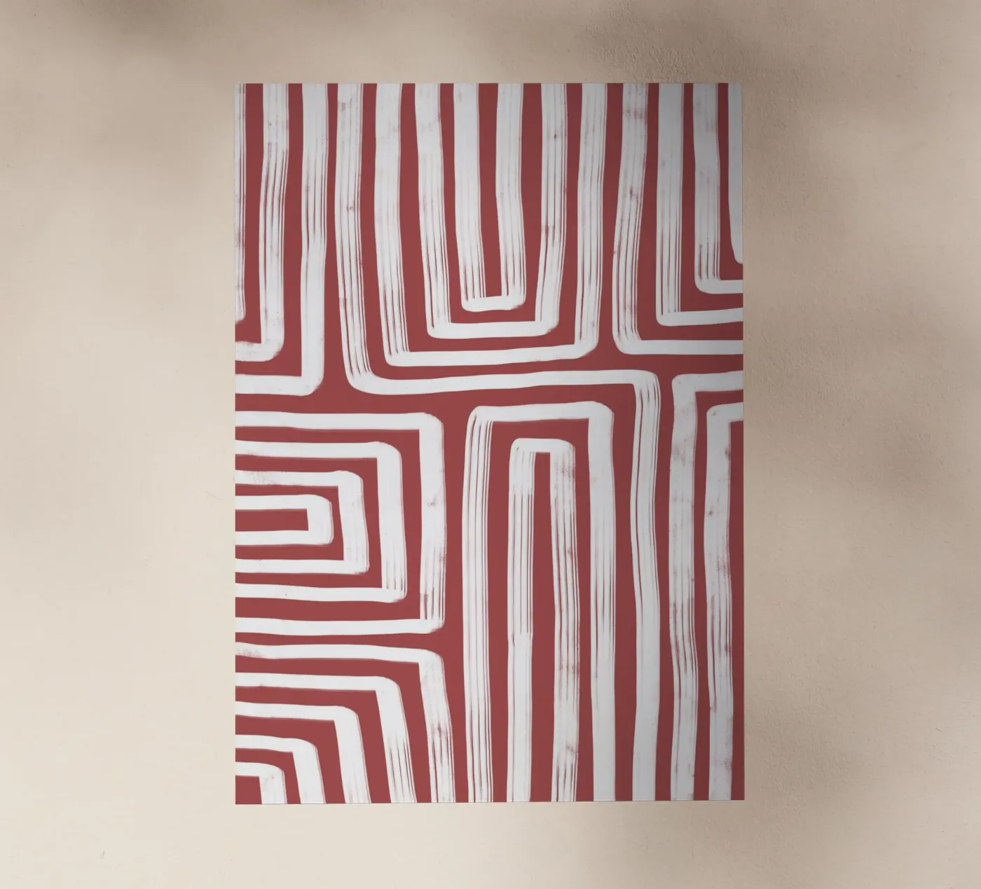 Line study I - red pellicola backlit da BAINAI