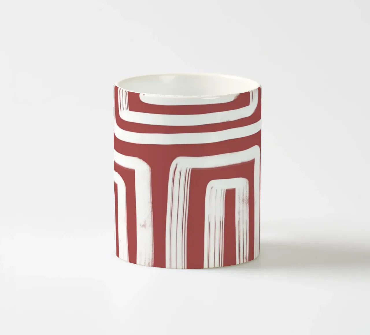 Line study I - red tazza in ceramica da BAINAI