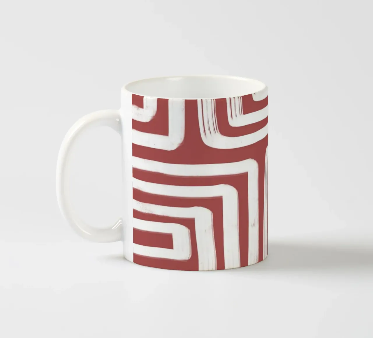 Line study I - red tazza in ceramica da BAINAI