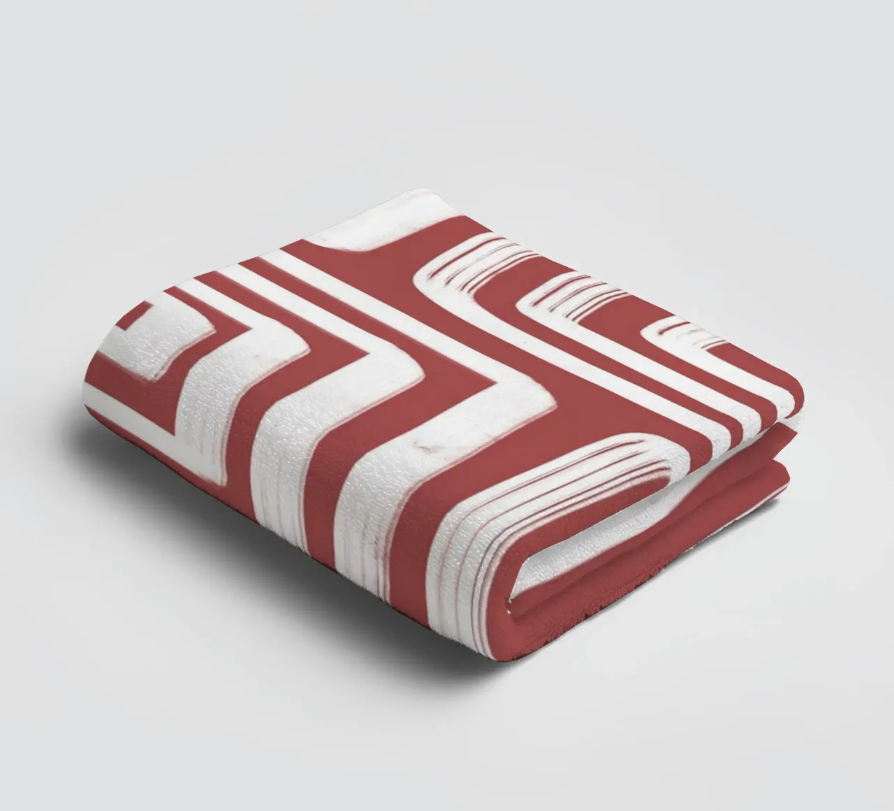 Line study I - red asciugamano da bagno da BAINAI