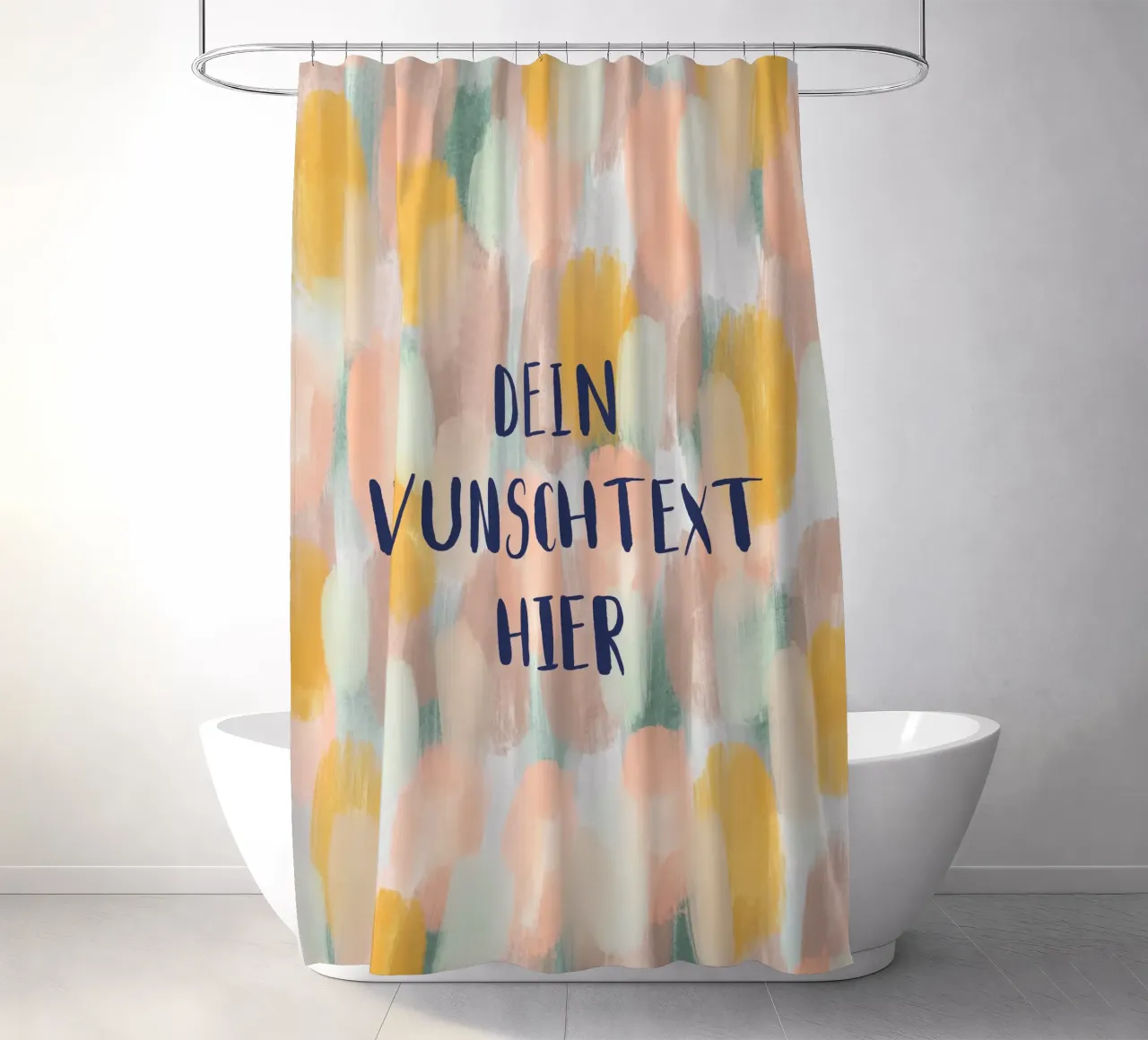 Pastel brush mit Wunschtext tenda da doccia da BAINAI