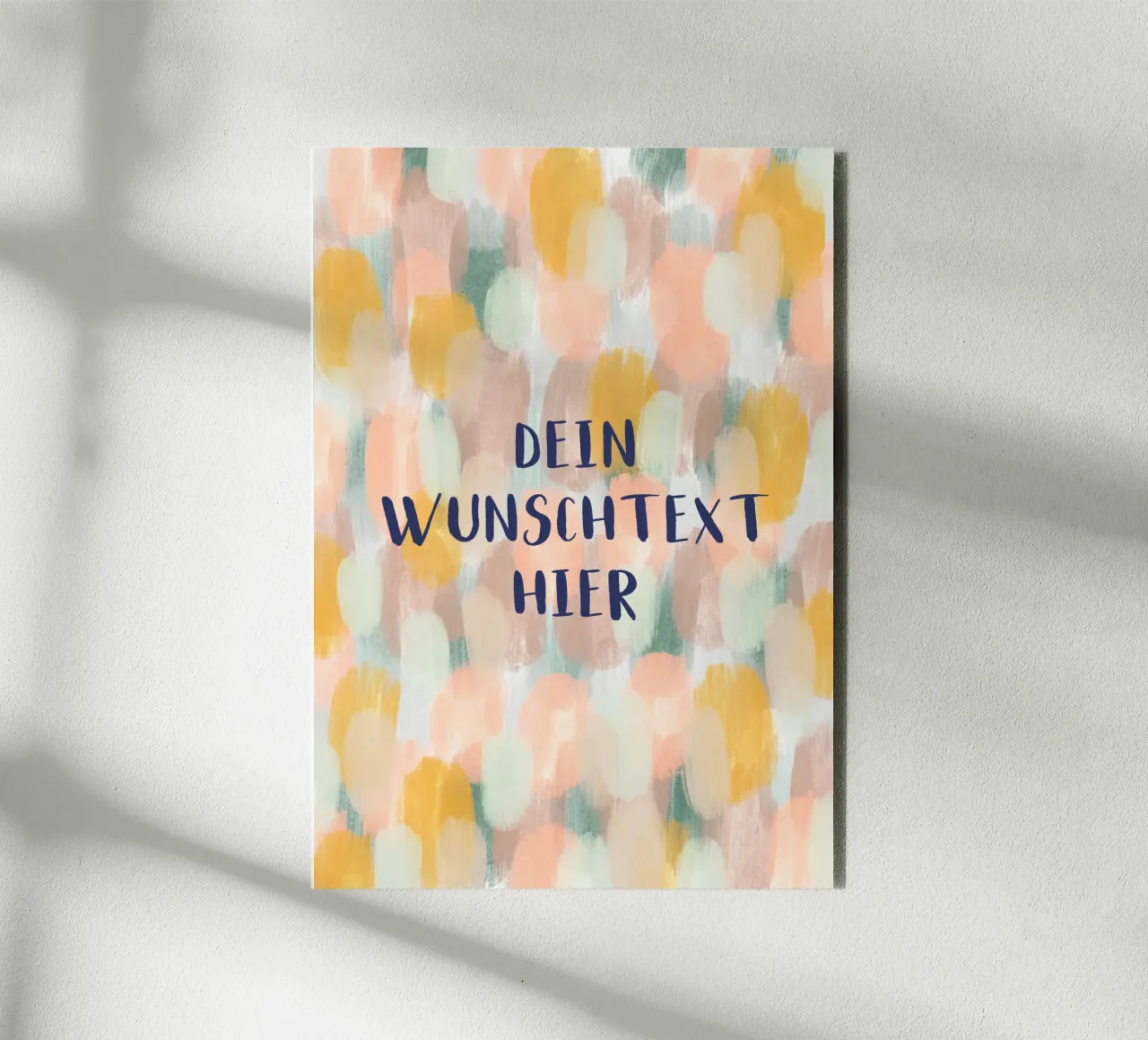 Pastel brush mit Wunschtext alluminio dibond da BAINAI