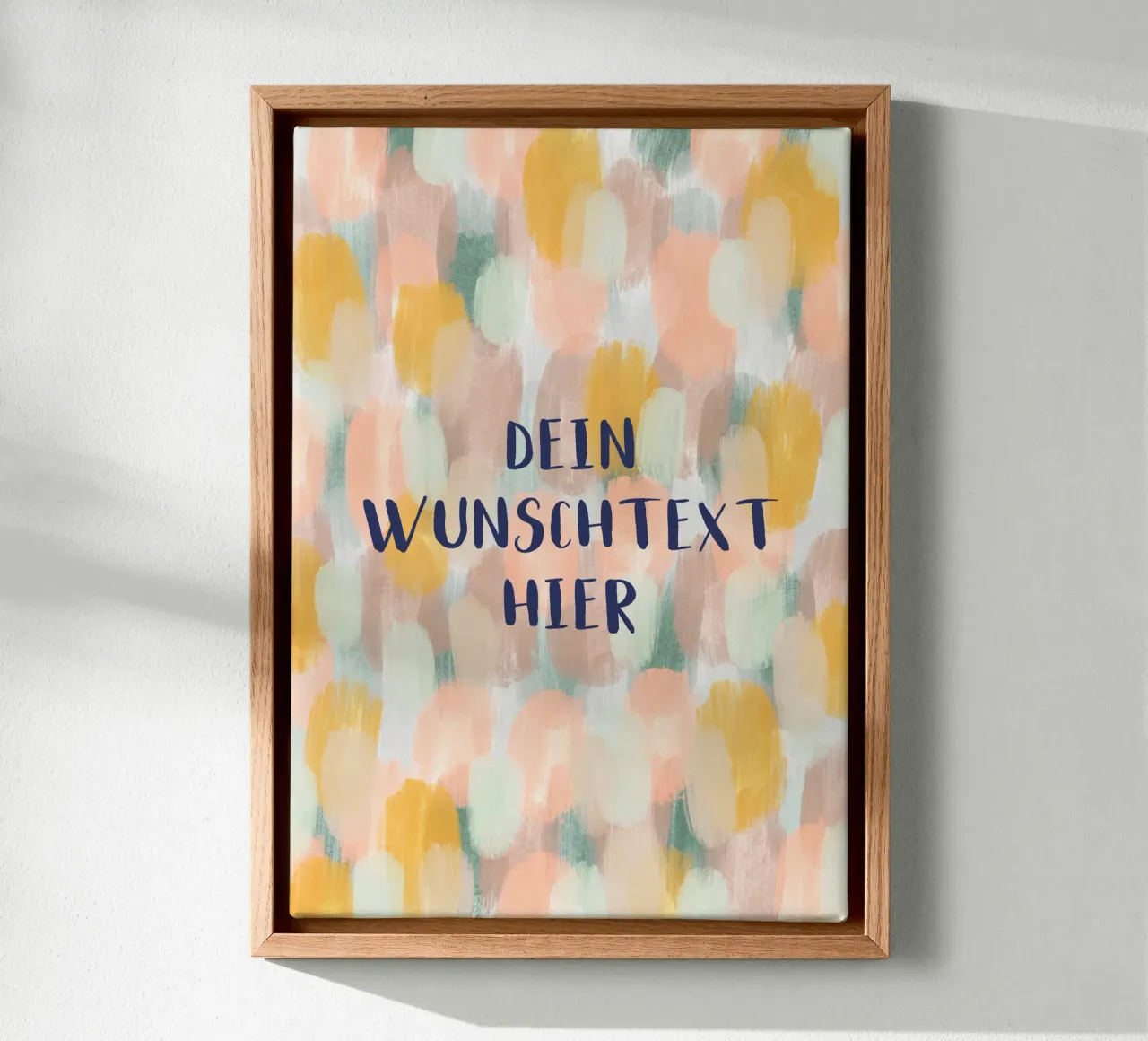 Pastel brush mit Wunschtext tela con Cornice a cassetta da BAINAI