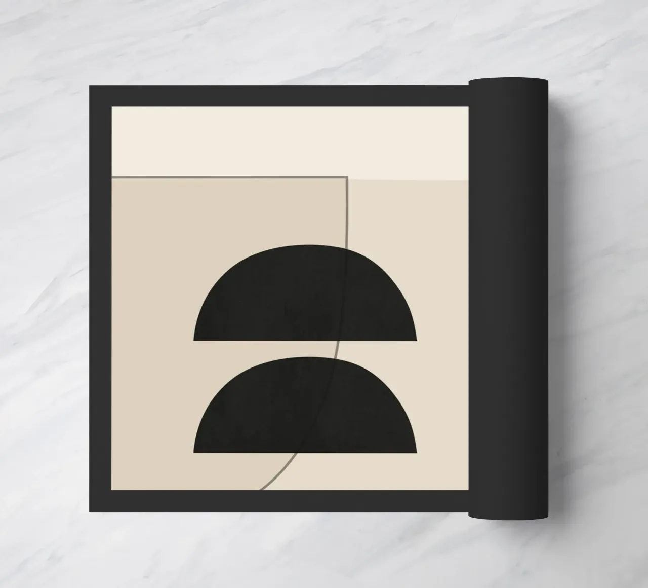 Abstract Minimal Shapes 133 doormat by ThingDesign