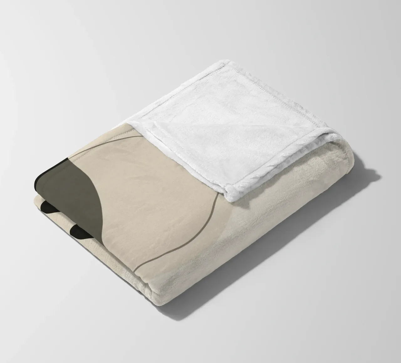 Forme astratte minimali 133 coperta in pile da ThingDesign