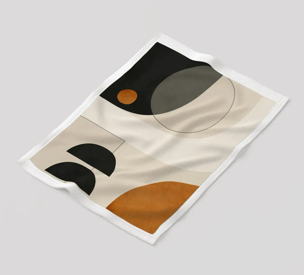 Forme astratte minimali 133 coperta in pile da ThingDesign