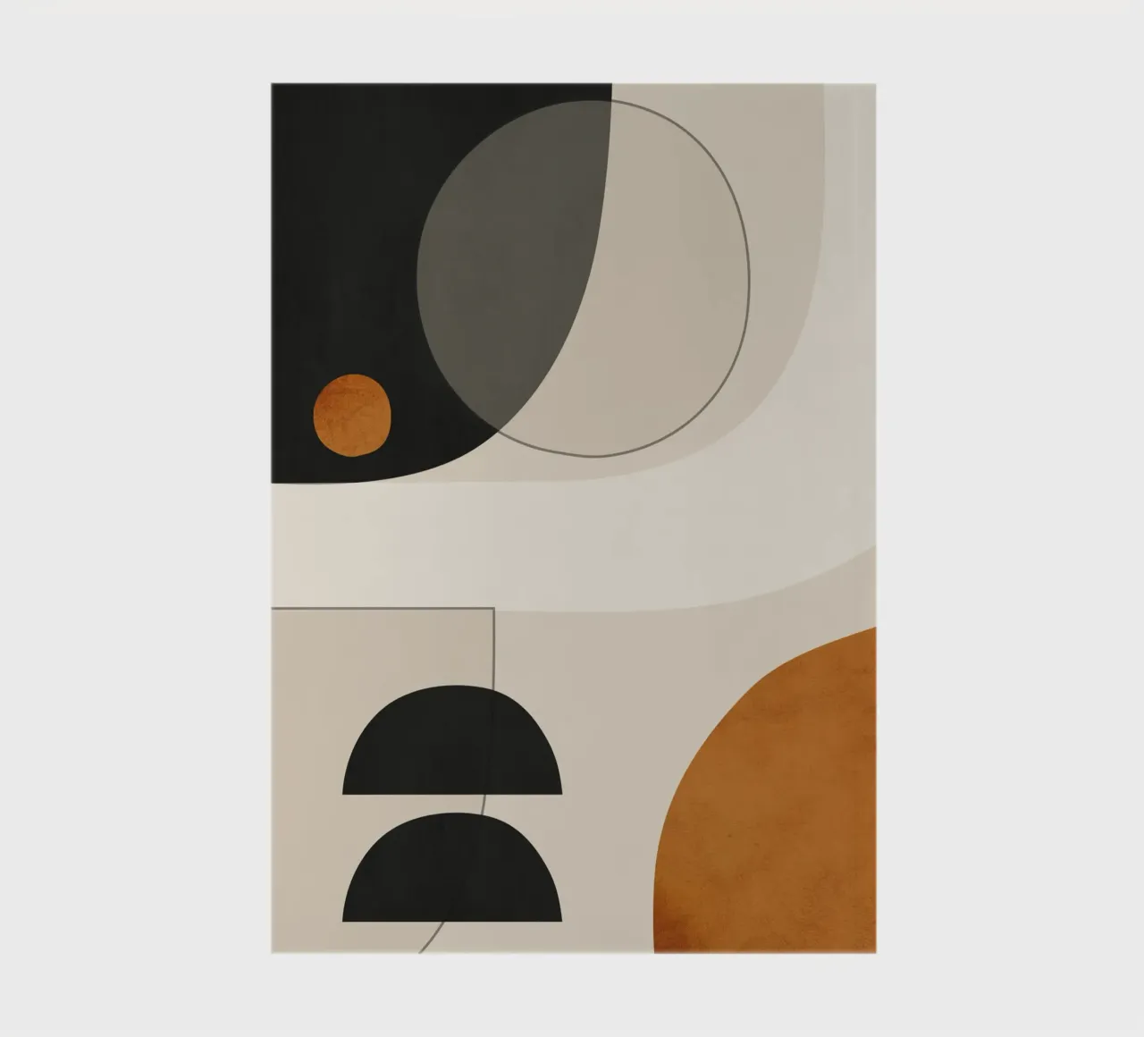 Abstract Minimal Shapes 133 notebook by ThingDesign