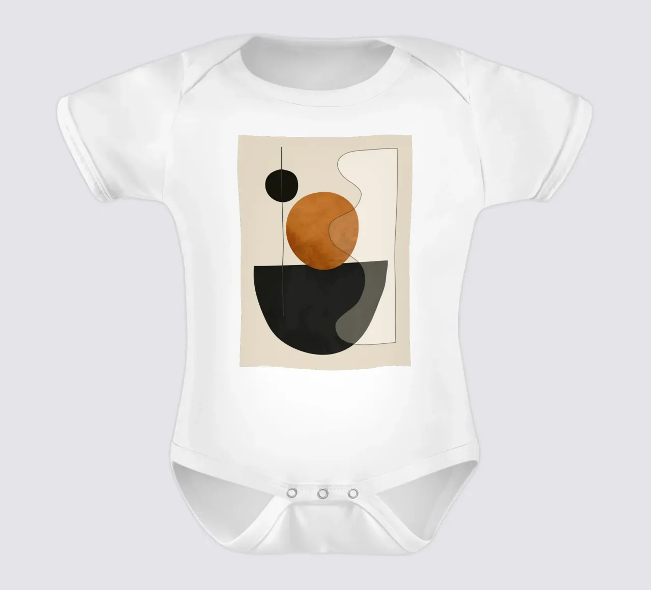 Forme astratte minimali 135 body neonato maniche corte da ThingDesign