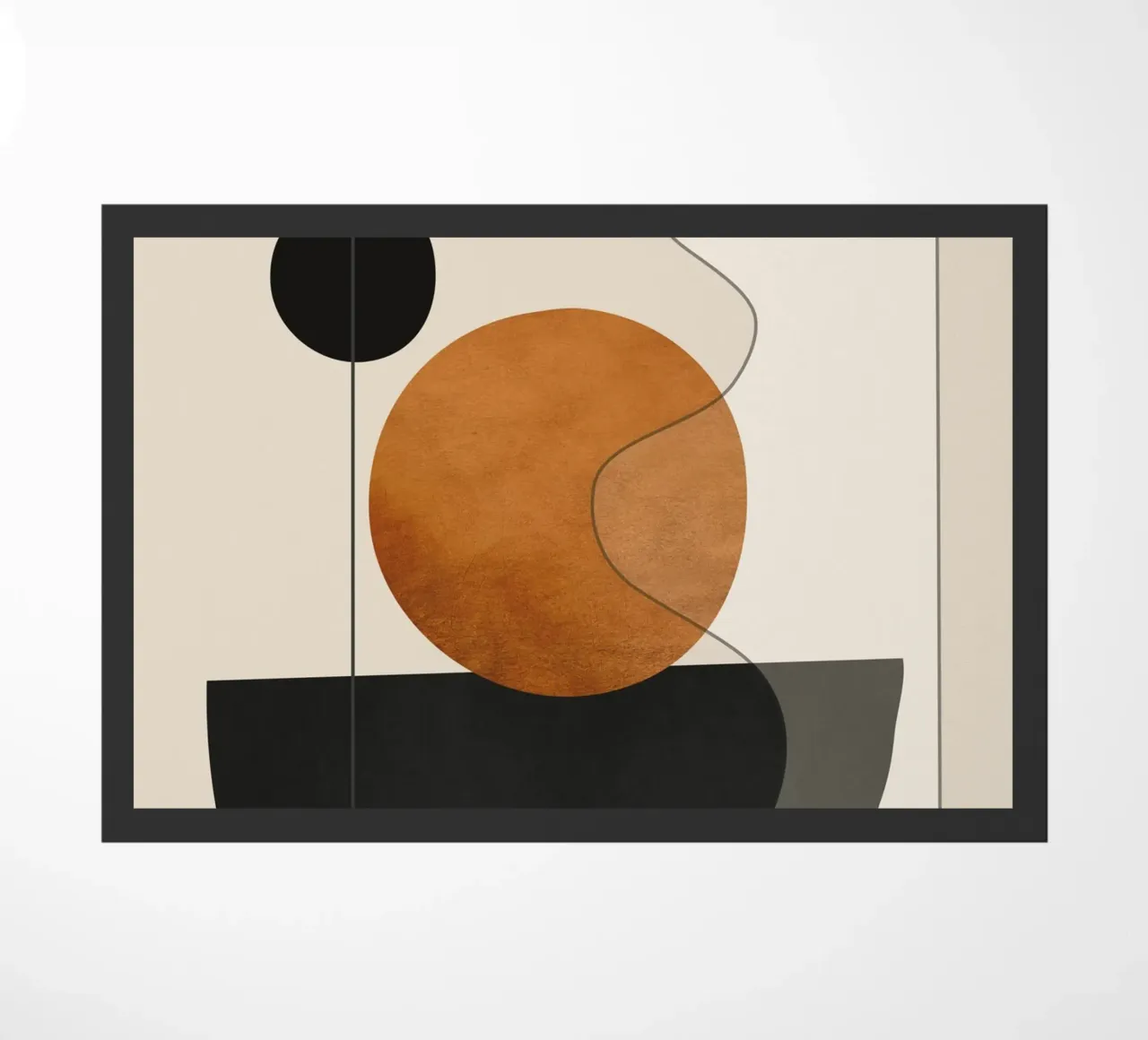 Formas mínimas abstractas 135 felpudo de ThingDesign