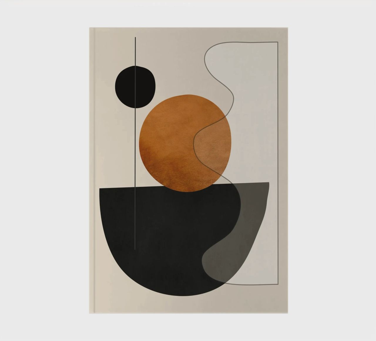 Abstract Minimal Shapes 135 notebook by ThingDesign