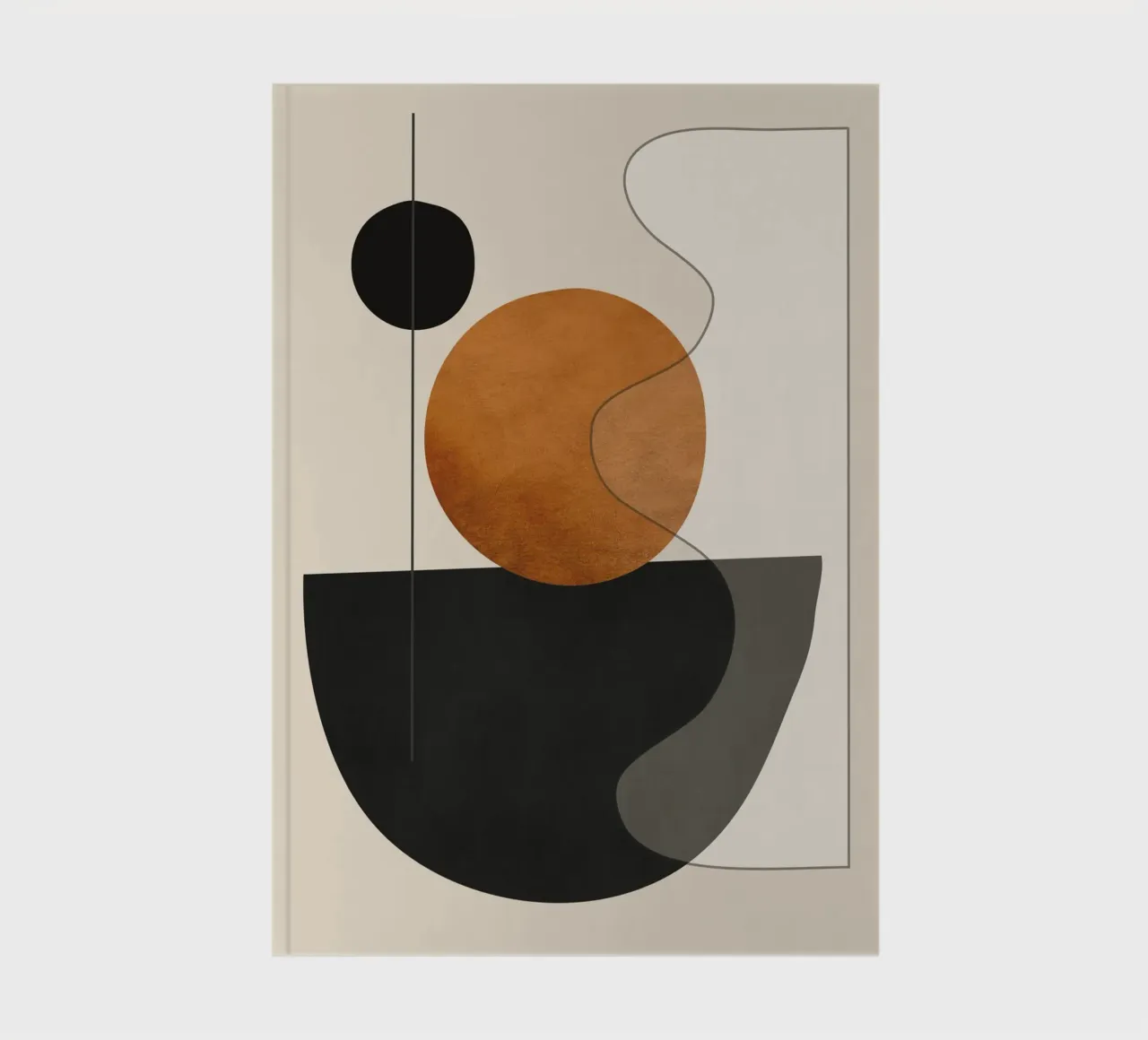 Abstract Minimal Shapes 135 notebook by ThingDesign