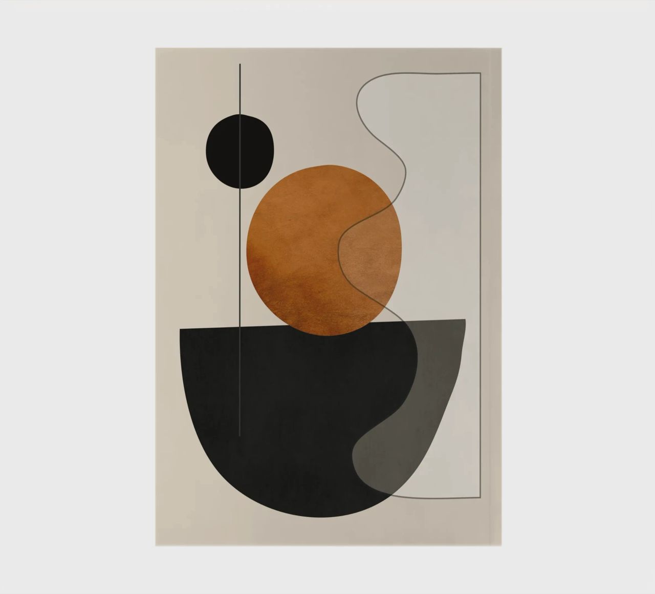 Abstract Minimal Shapes 135 notebook by ThingDesign