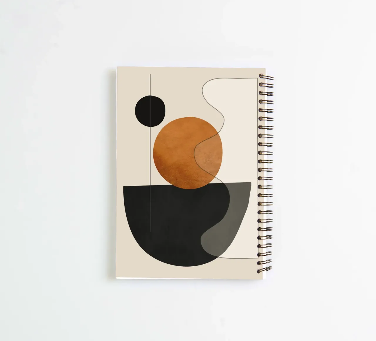 Abstract Minimal Shapes 135 spiral notebook by ThingDesign