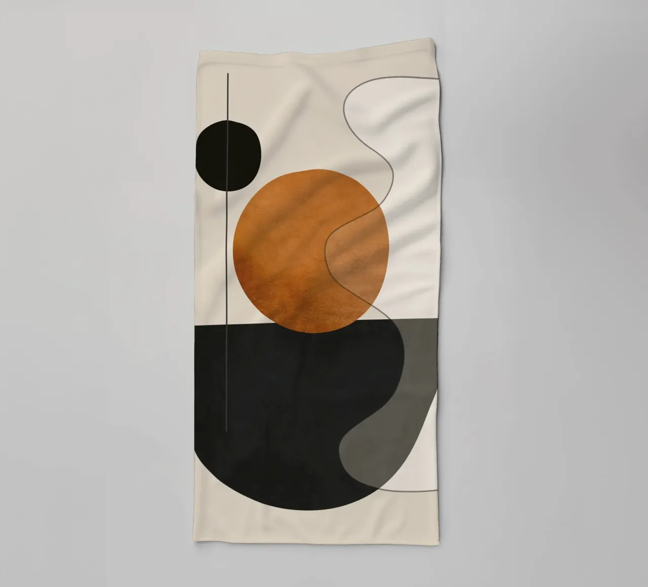 Abstract Minimal Shapes 135 towel by ThingDesign
