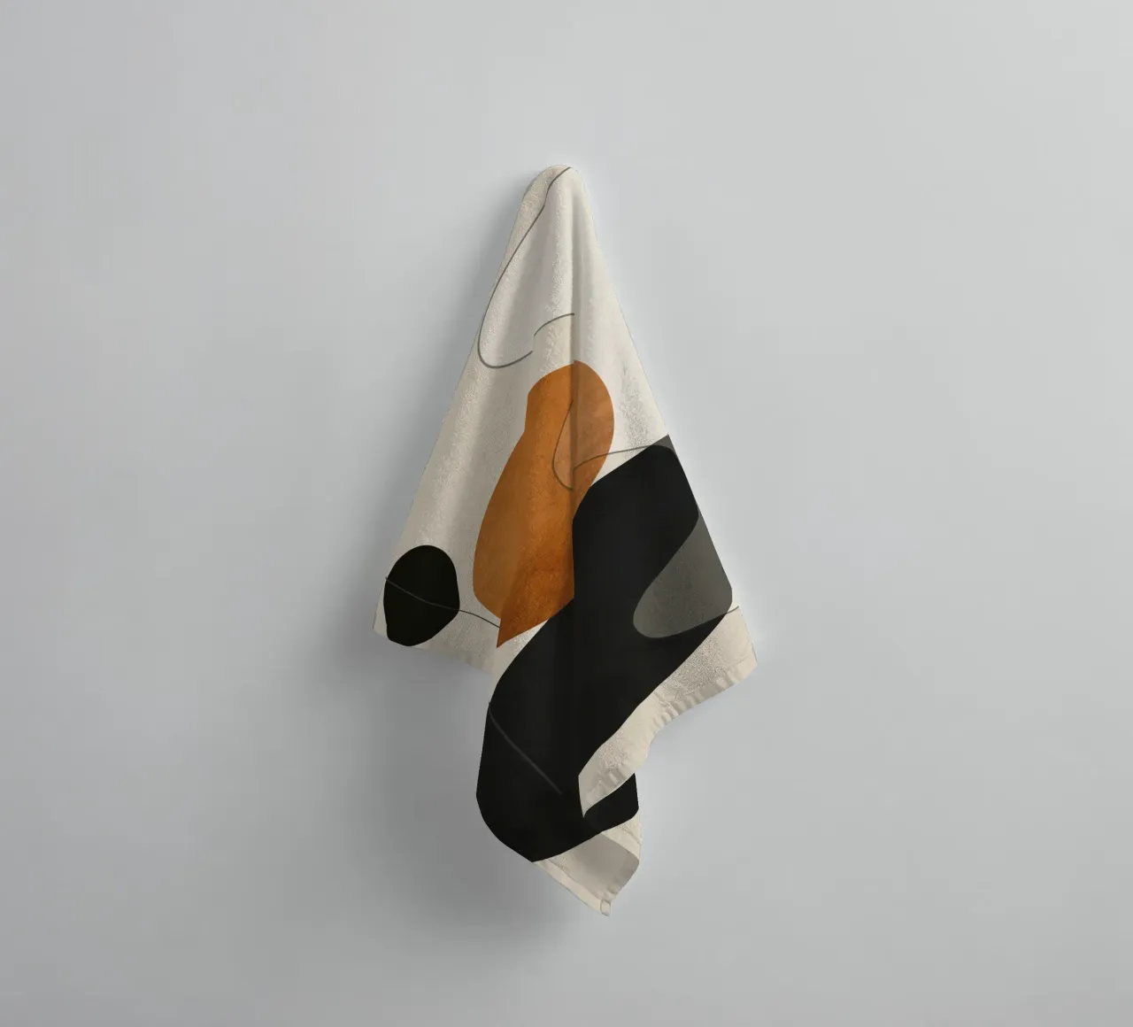 Abstrakte Minimalformen 135 Handtuch von ThingDesign