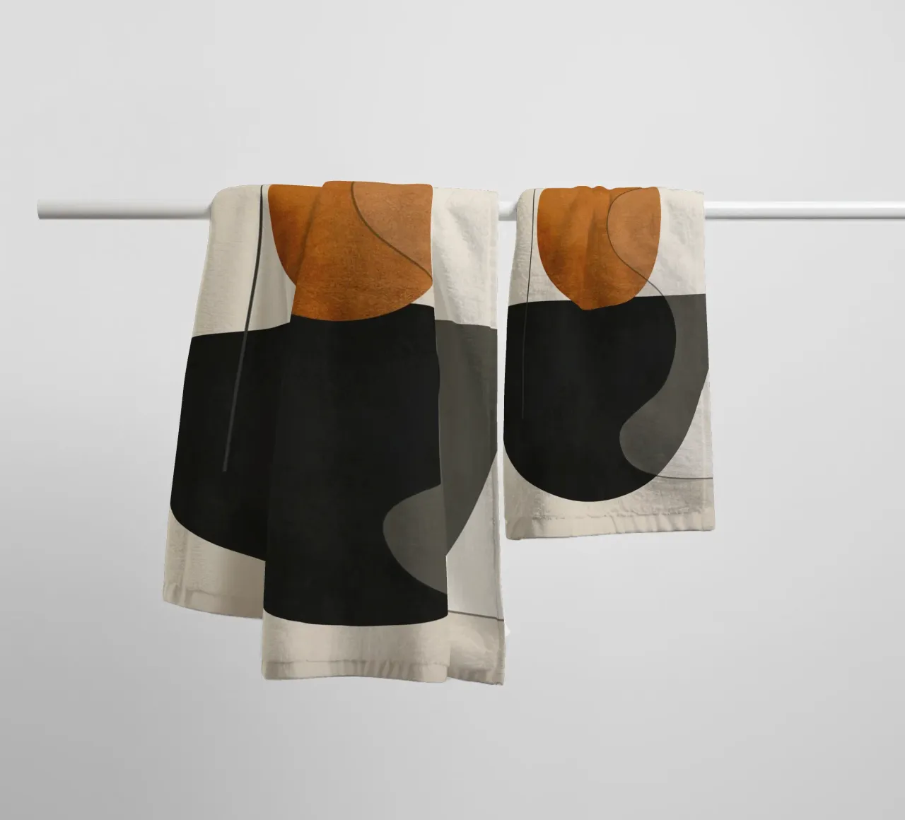 Abstrakte Minimalformen 135 Handtuch von ThingDesign