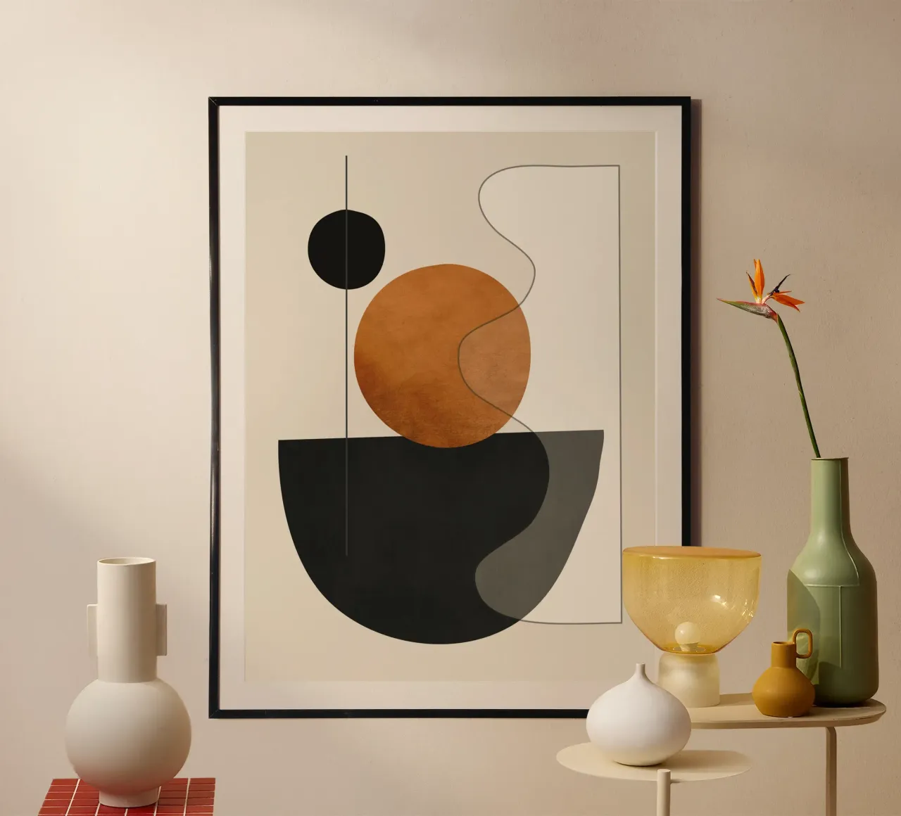 Abstracte minimale vormen 135 hahnemühle van ThingDesign