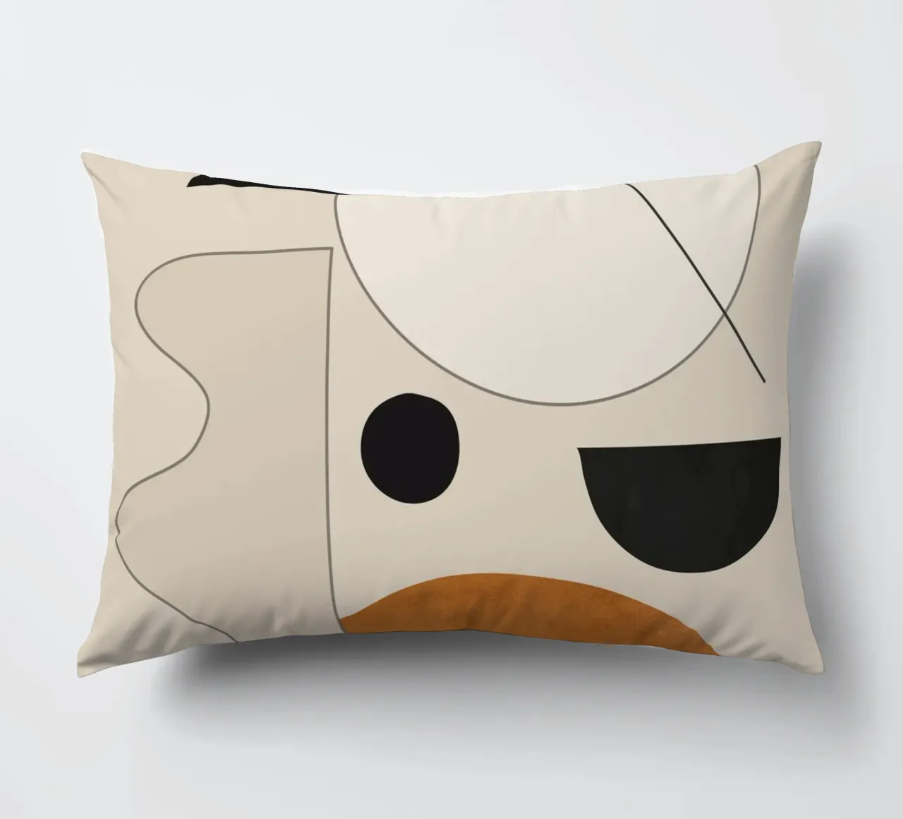 Abstrakte Minimalformen 134a2 Kissen von ThingDesign