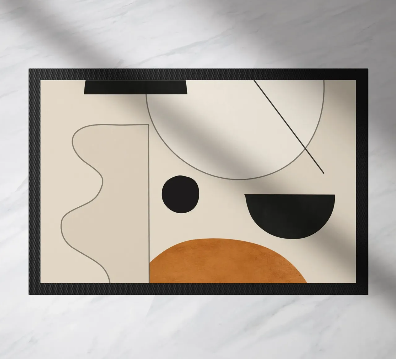 Abstrakte Minimalformen 134a2 Fußmatte von ThingDesign