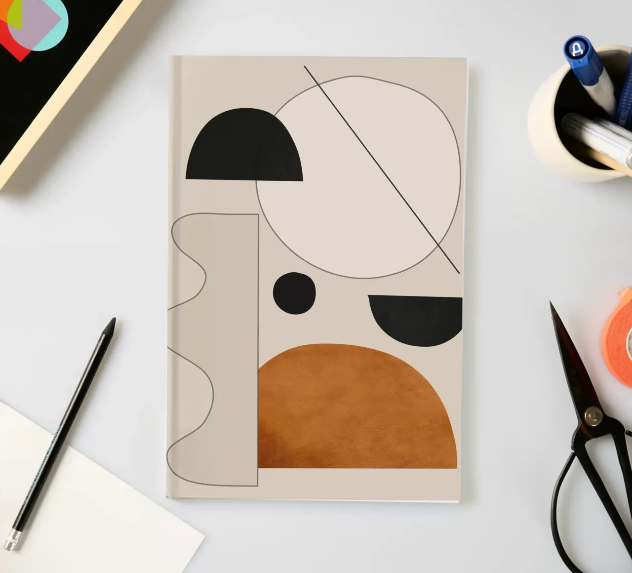 Abstract Minimal Shapes 134a2 notebook by ThingDesign