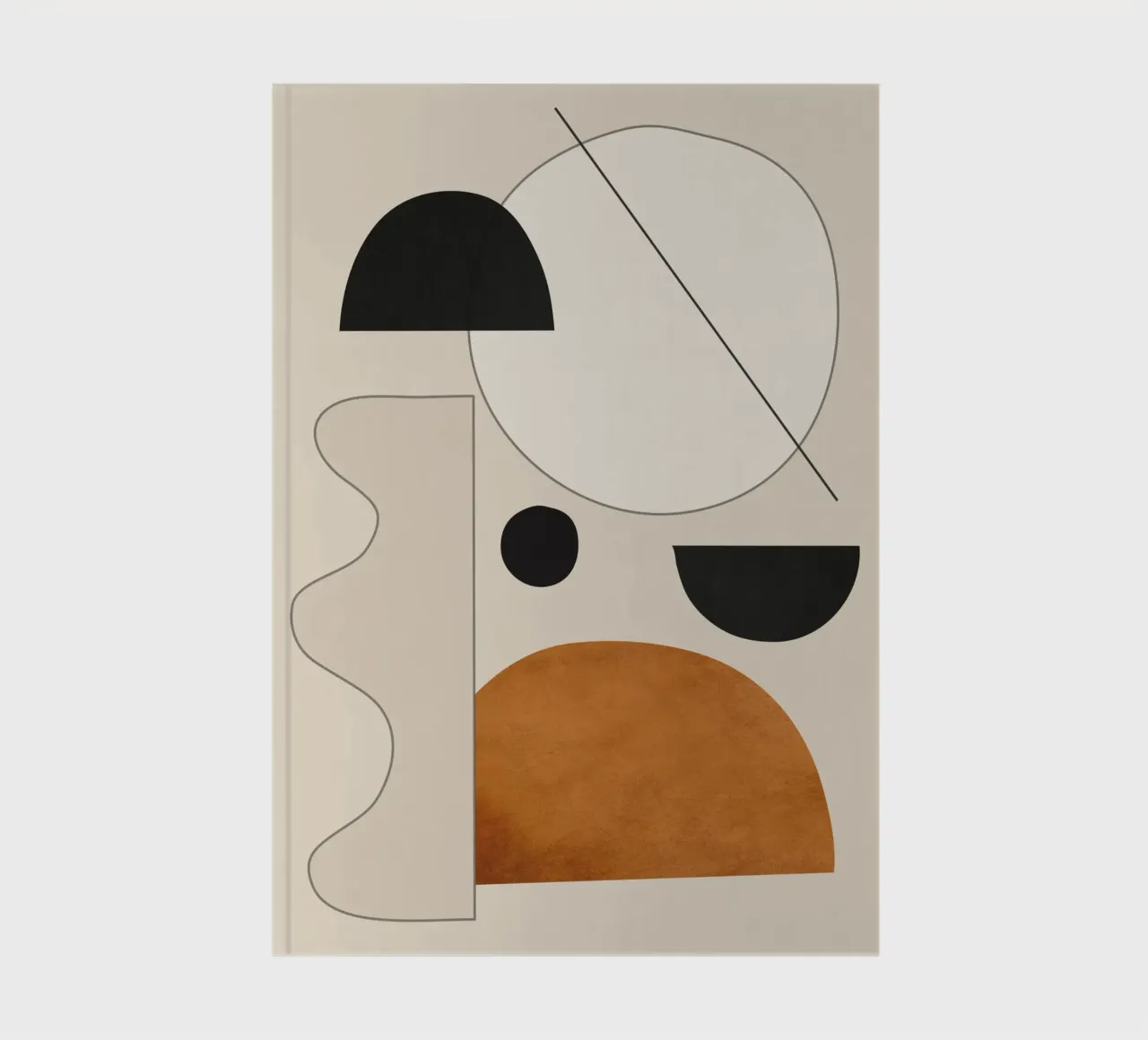 Abstract Minimal Shapes 134a2 notebook by ThingDesign