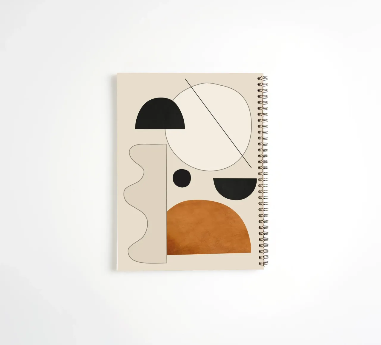 Abstract Minimal Shapes 134a2 spiral notebook by ThingDesign