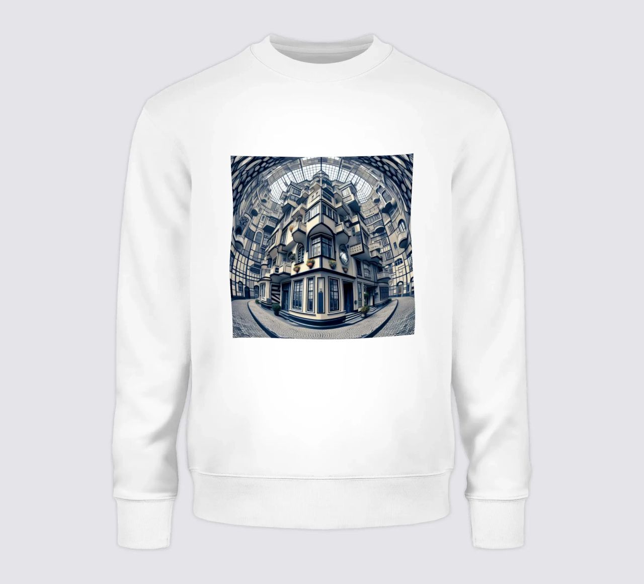 Sphere 006 - Futuristic Atrium With Geometric Architecture Sweatshirt von Spheres