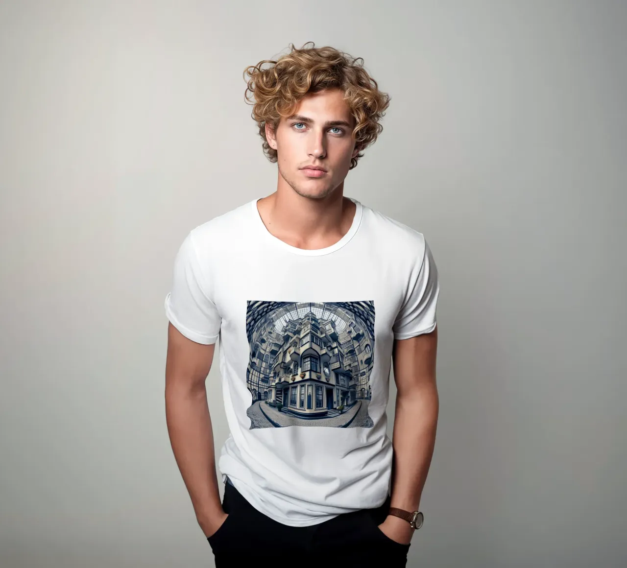 Sphere 006 - Futuristic Atrium With Geometric Architecture T-Shirt von Spheres