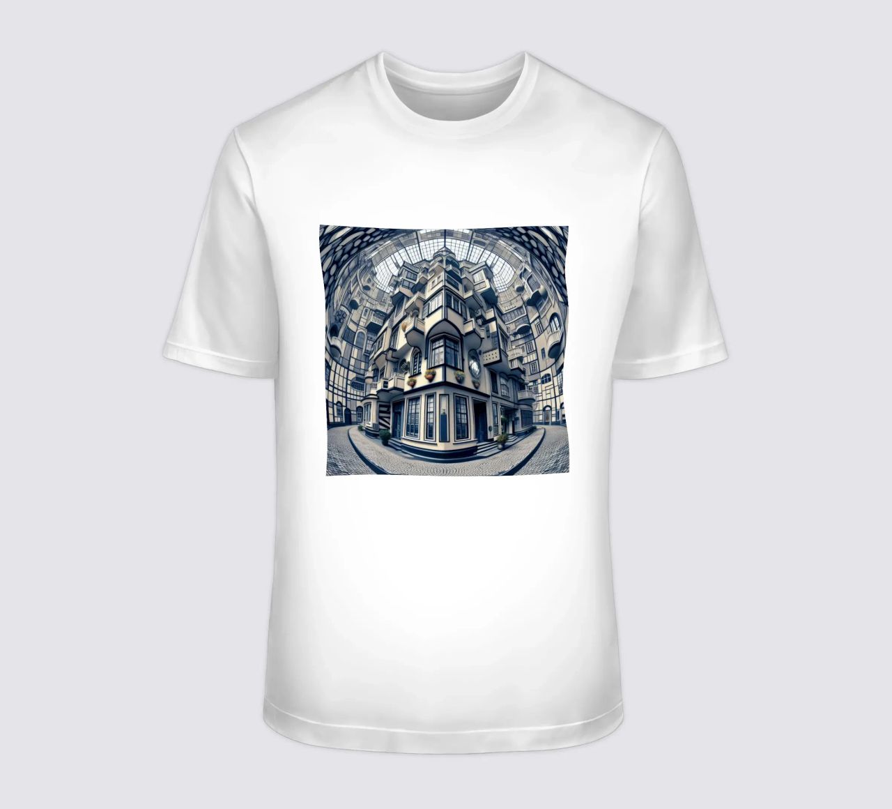 Sphere 006 - Futuristic Atrium With Geometric Architecture t-shirt da Spheres