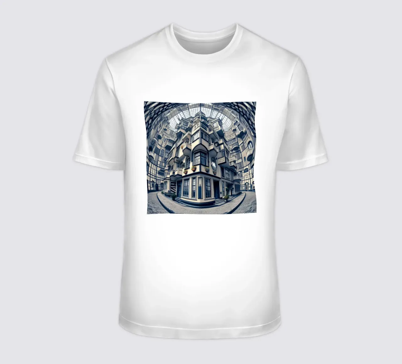 Sphere 006 - Futuristic Atrium With Geometric Architecture T-Shirt von Spheres