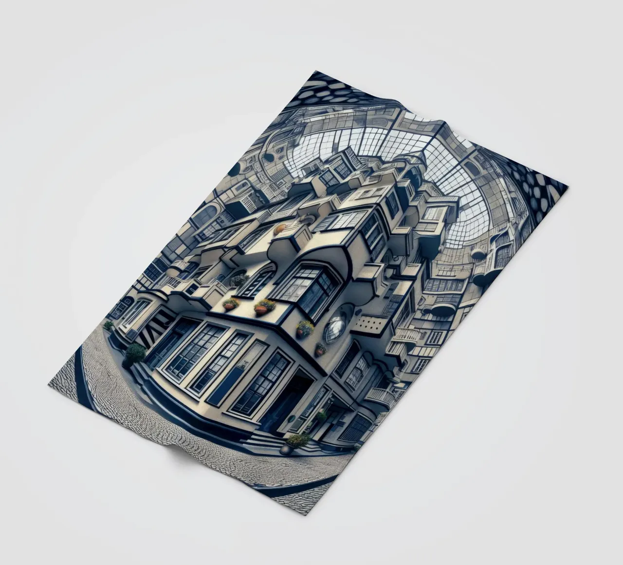 Sphere 006 - Futuristic Atrium With Geometric Architecture coperta in pile da Spheres