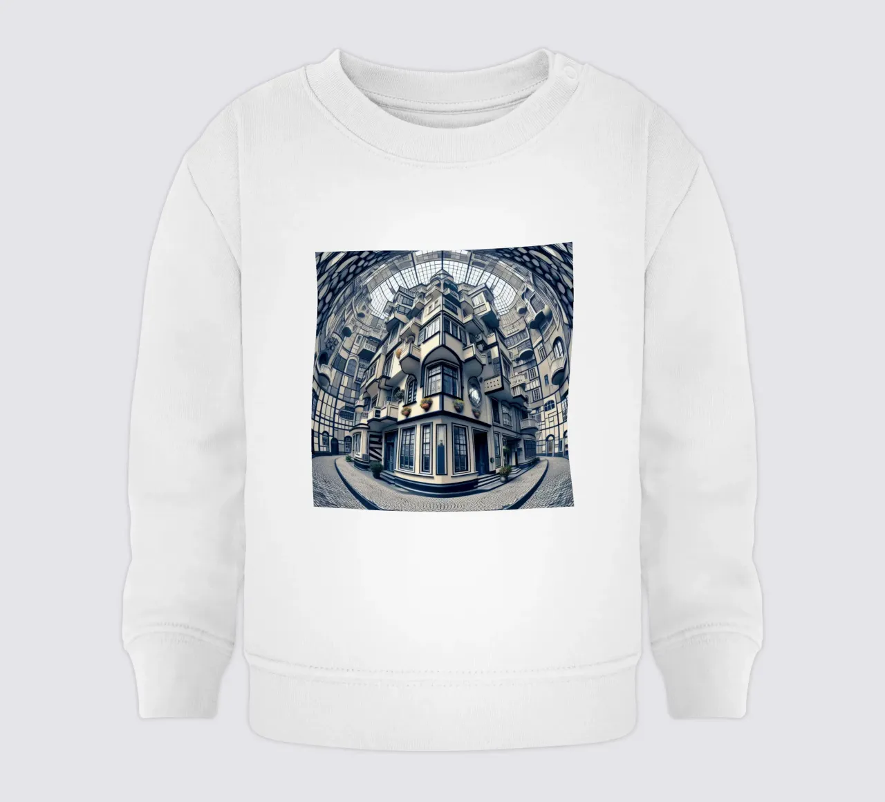 Sphere 006 - Futuristic Atrium With Geometric Architecture felpa neonato da Spheres