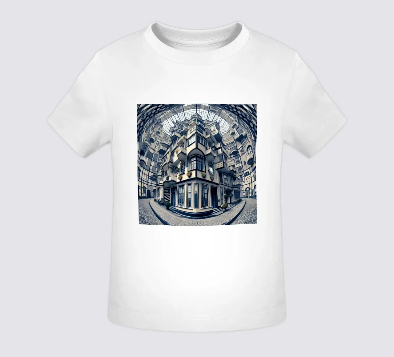 Sphere 006 - Futuristic Atrium With Geometric Architecture Baby T-Shirt von Spheres