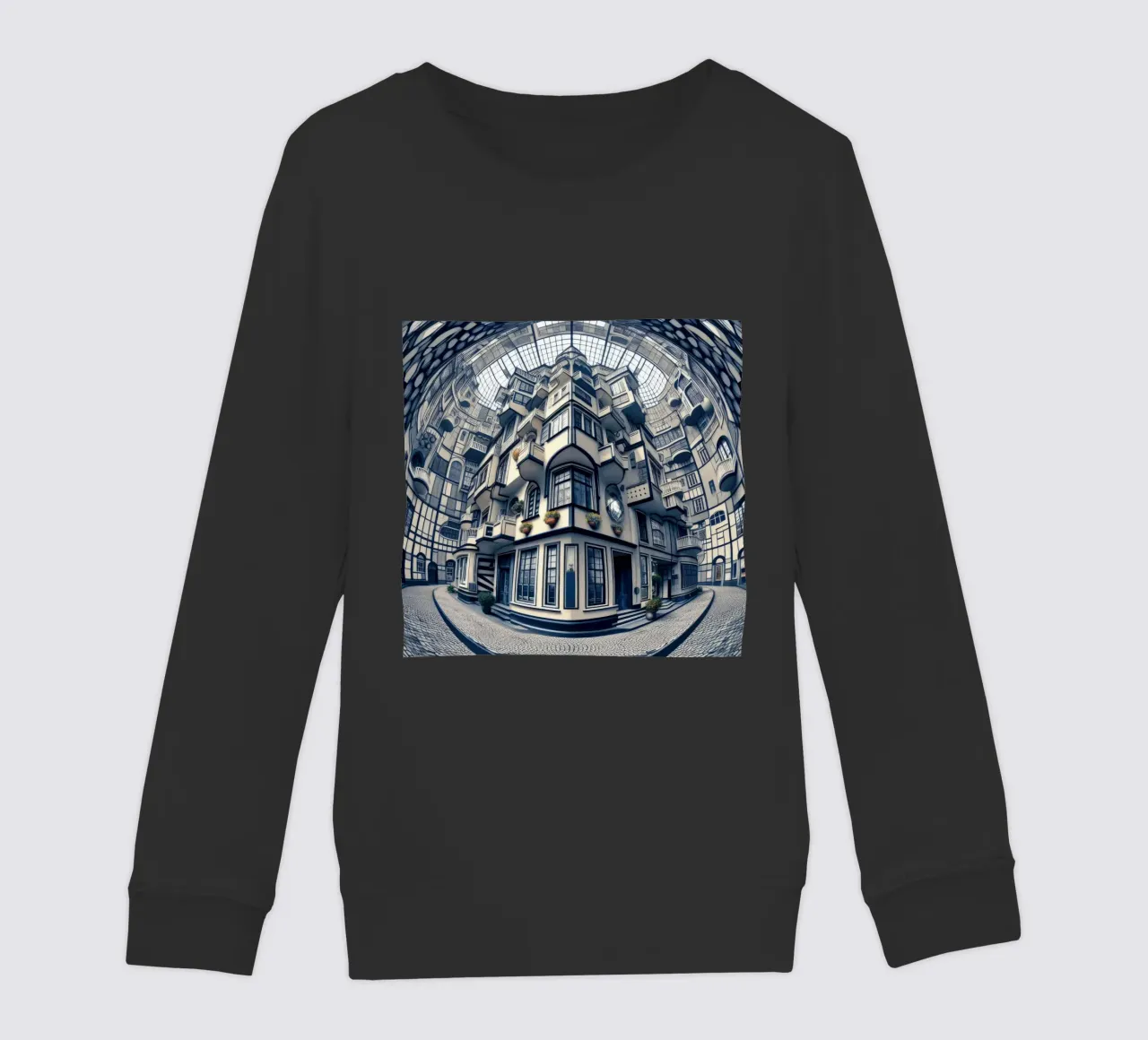 Sphere 006 - Futuristic Atrium With Geometric Architecture felpa bambino da Spheres