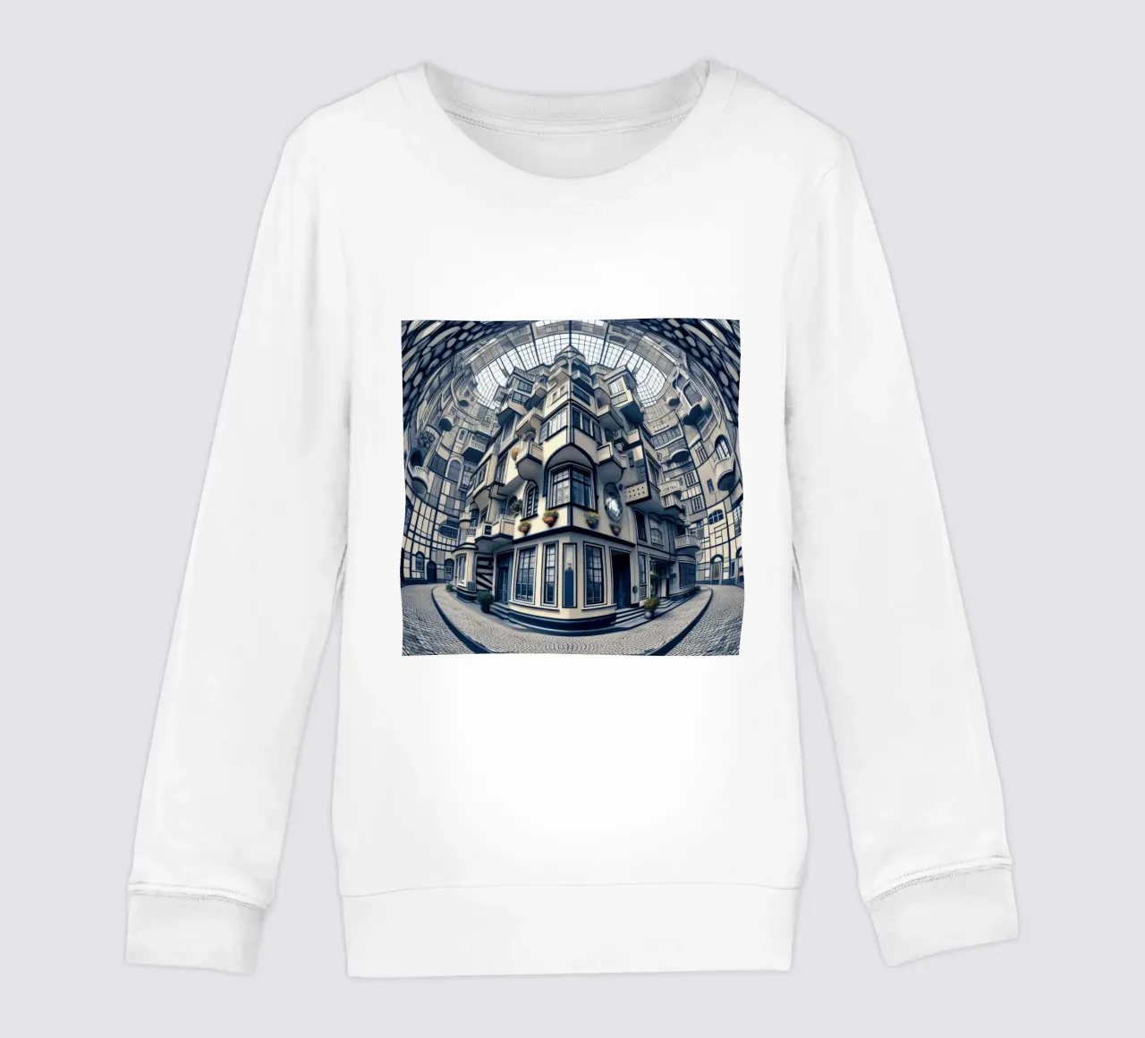 Sphere 006 - Futuristic Atrium With Geometric Architecture sudadera para niño de Spheres