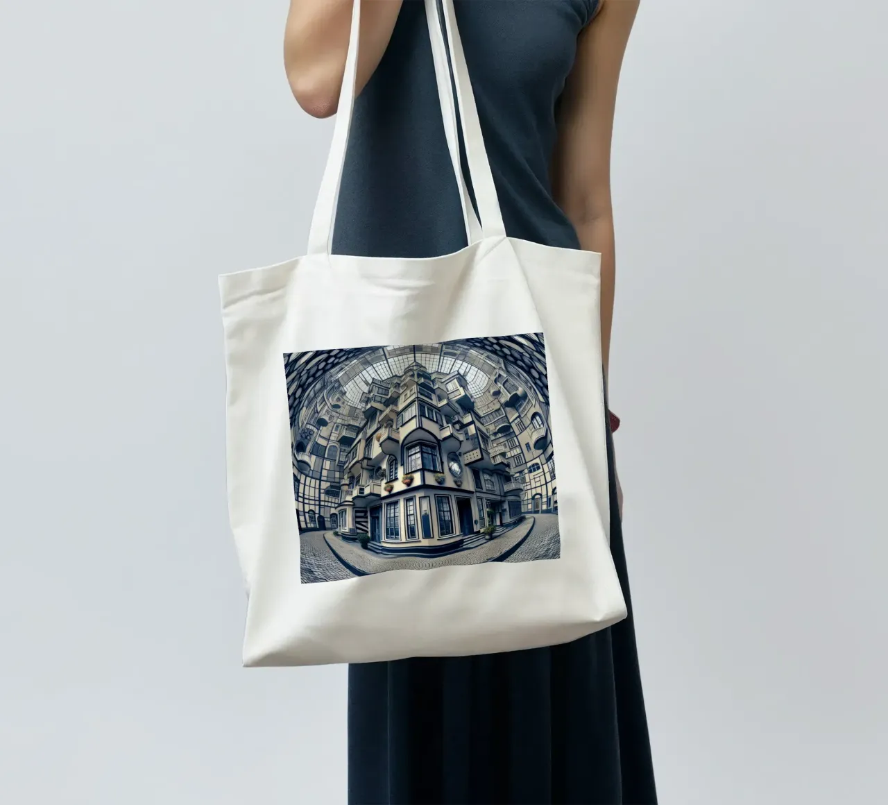 Sphere 006 - Futuristic Atrium With Geometric Architecture tote bag de Spheres