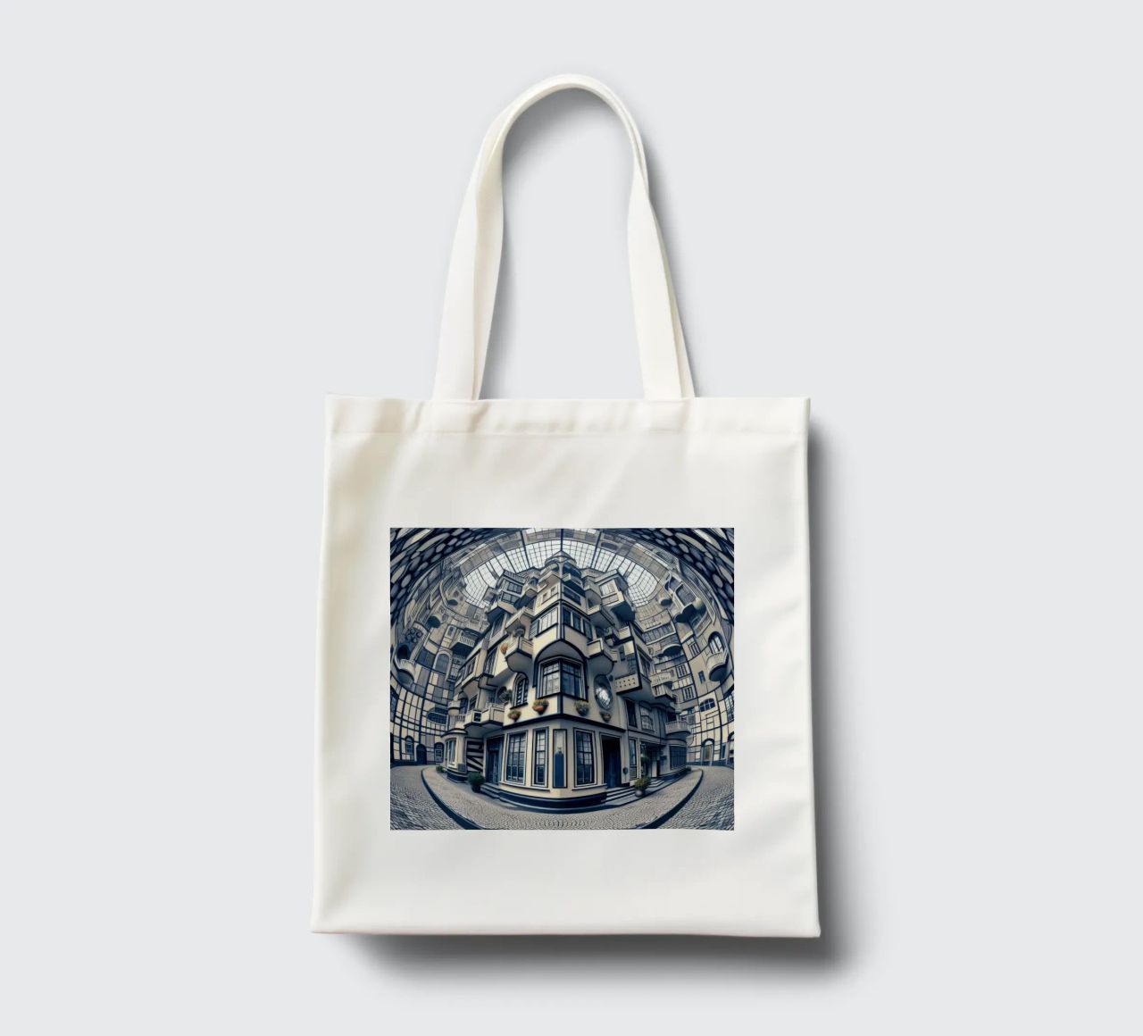 Sphere 006 - Futuristic Atrium With Geometric Architecture borsa in juta da Spheres