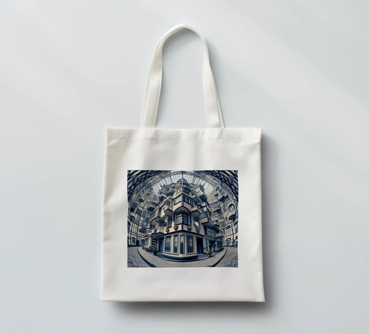 Sphere 006 - Futuristic Atrium With Geometric Architecture borsa in juta da Spheres