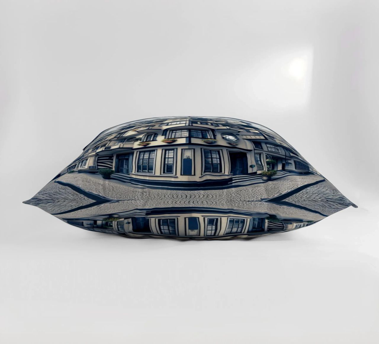 Sphere 006 - Futuristic Atrium With Geometric Architecture cuscino da Spheres