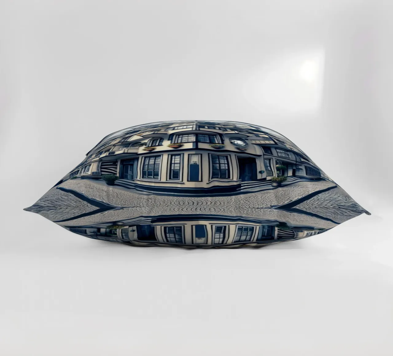 Sphere 006 - Futuristic Atrium With Geometric Architecture decorative cushion by Spheres