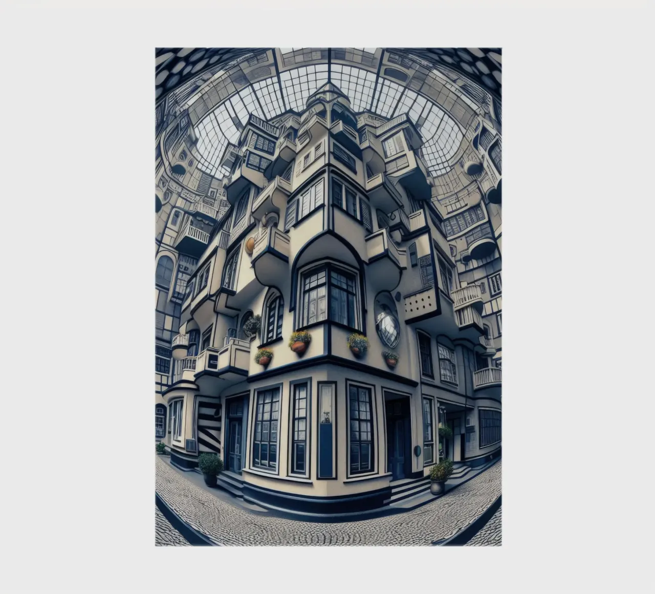 Sphere 006 - Futuristic Atrium With Geometric Architecture notebook by Spheres