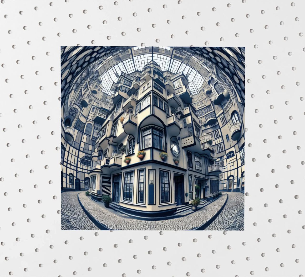 Sphere 006 - Futuristic Atrium With Geometric Architecture adesivo da Spheres