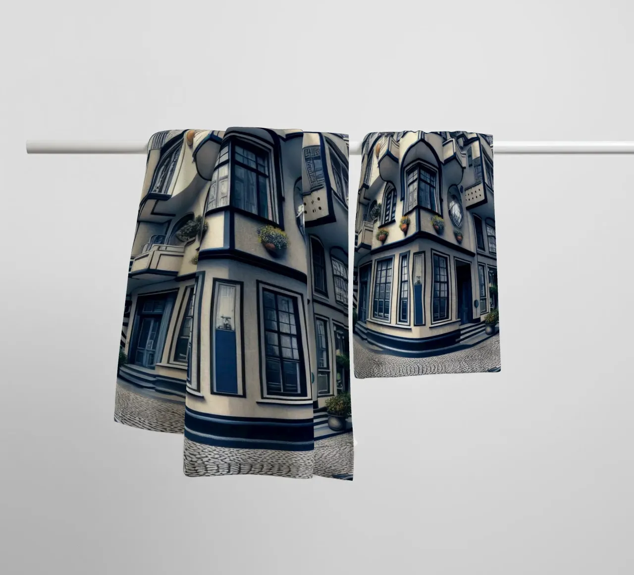 Sphere 006 - Futuristic Atrium With Geometric Architecture Handtuch von Spheres