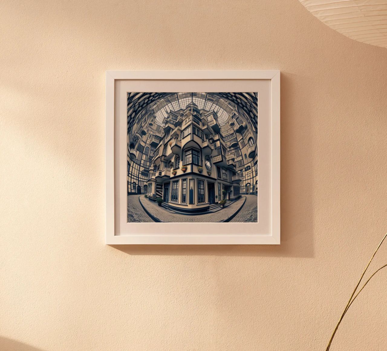 Sphere 006 - Futuristic Atrium With Geometric Architecture Poster von Spheres